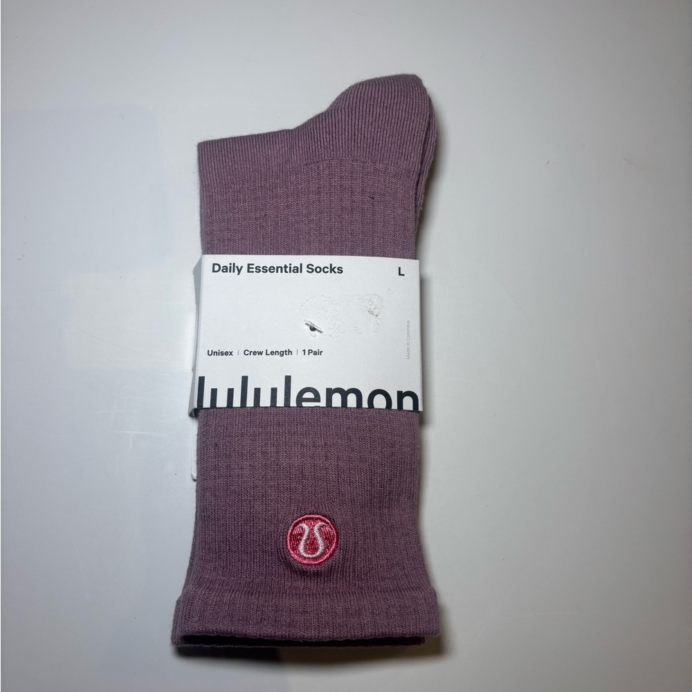 Lululemon Unisex Daily Essential Crew Socks Size Large Discontinued Color
